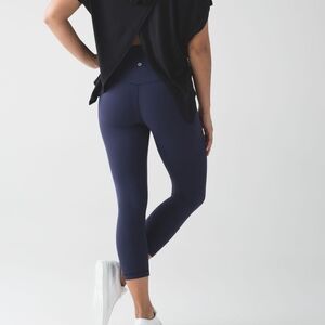 Lululemon Align Crop Deep Indigo * flaw